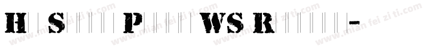 Hu Stamp Plain WS Regular字体转换